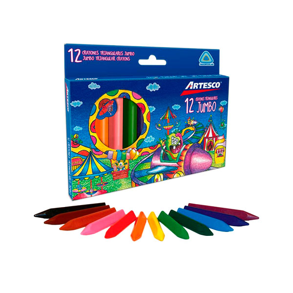 CRAYON ARTESCO  JUMBO 12 COLORES 002647
