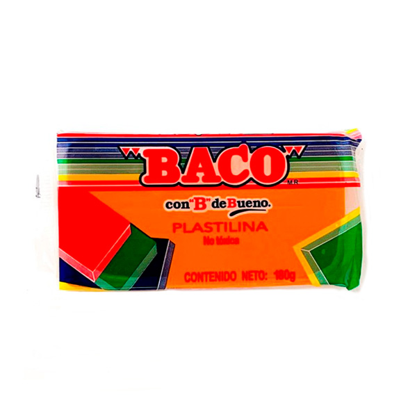 PLASTICINA BACO MARQUETA NARANJA