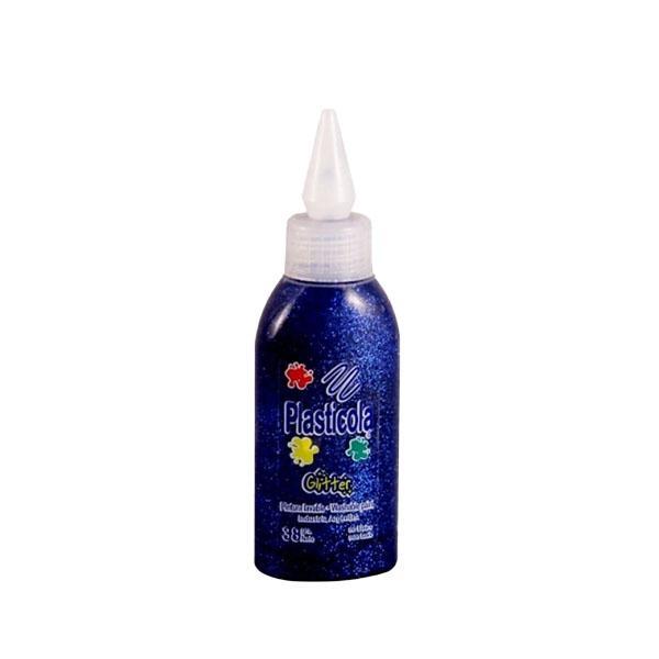 PLASTICOLA BRILLO AZUL 38G