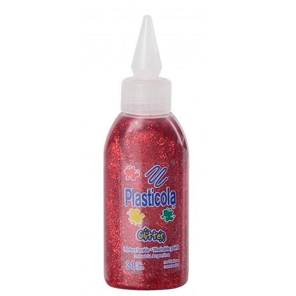 PLASTICOLA BRILLO ROJO