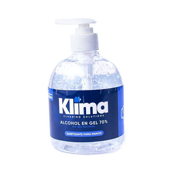 ALCOHOL EN GEL 70% KLIMA 500ML CON VÁLVULA