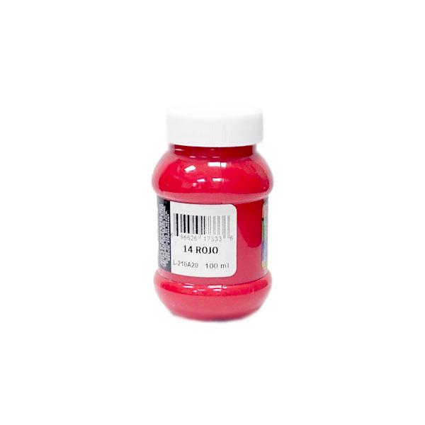 ACRILICO L/ARTISTICA 100ML 14 ROJO