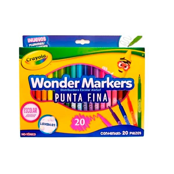 MARCADOR WONDER P/FINA LAVA 20 UNID