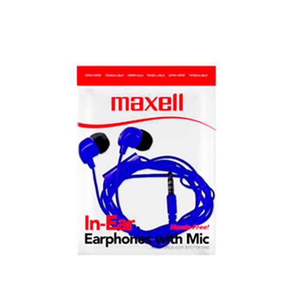 MAXELL AUDIFONO  C/MIC AZUL 347948