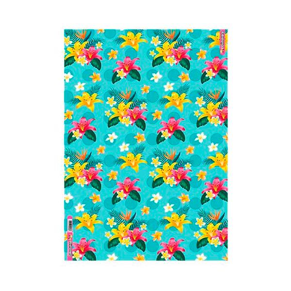 CARTULINA  ESTAMPADA PRIMAVERA 70X50CM
