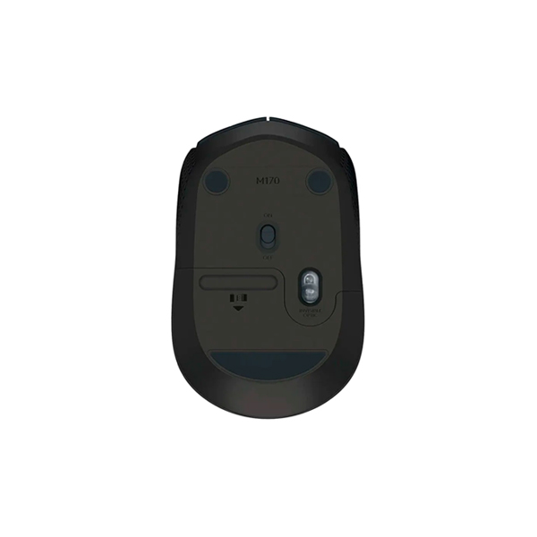 MOUSE INALÁMBRICO NEGRO LOGITECH (MODELO M170)-VISTA-1